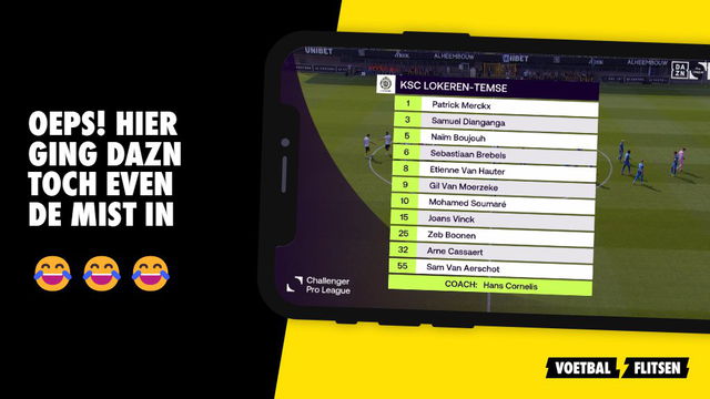 DAZN Lokeren opstelling