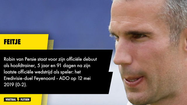 Robin van Persie staat voor zijn officiële debuut als hoofdtrainer bij heerenveen