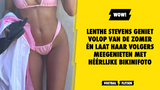 Lenthe Stevens geniet volop van de zomer én laat haar volgers meegenieten met bikinifoto