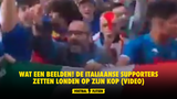 WAT EEN BEELDEN! De Italiaanse supporters zetten Londen op zijn kop (VIDEO)