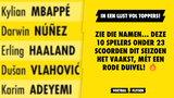 Zie die namen... Deze 10 spelers onder 23 scoorden dit seizoen het vaakst, mét een Rode Duivel!