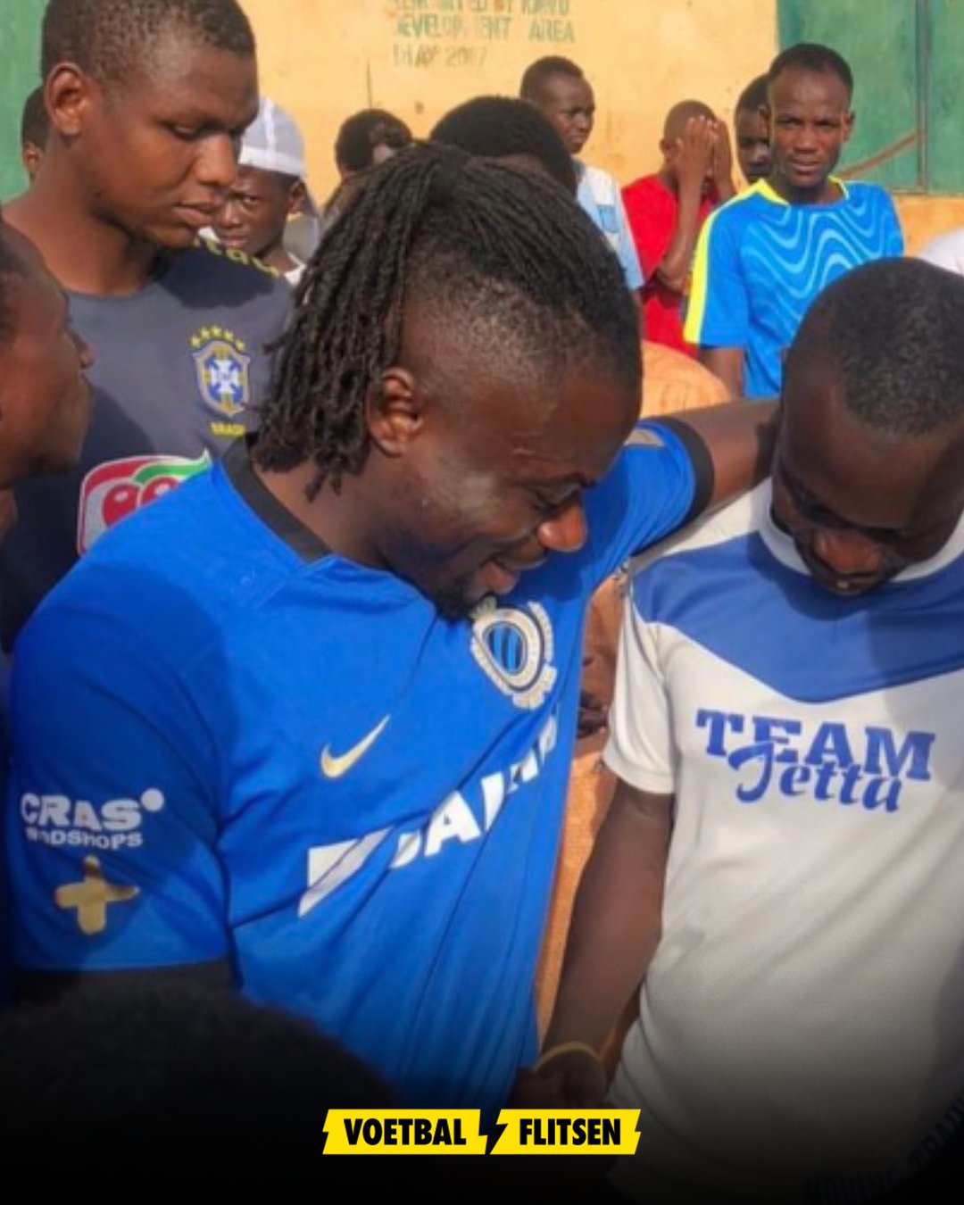 Moses Simon in het shirt van Club Brugge