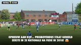 Opnieuw aan kop... promovendus staat gedeeld eerste in 2e Nationale na fusie in 2018!