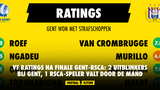 VF ratings na finale Gent-RSCA: 2 uitblinkers bij Gent, 1 RSCA-speler valt door de mand
