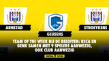 Team of the week bij de beloften: RSCA en Genk samen met 9 spelers aanwezig, ook Club aanwezig