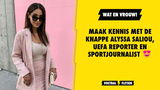 Maak kennis met de knappe Alyssa Saliou, Belgische UEFA reportster en sportjournalist