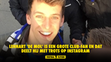 Lennart 'De mol' is een grote Club-fan en dat deelt hij met trots op Instagram