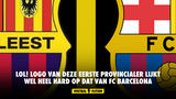 LOL! Logo van deze Eerste Provincialer lijkt wel heel hard op dat van FC Barcelona