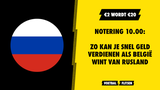 Zo kan jij snel geld verdienen als België zaterdag wint van Rusland