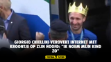 Giorgio Chiellini verovert internet met kroontje op zijn hoofd: "Ik noem mijn kind zo"
