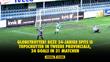 GLOBETROTTER! Deze 34-jarige spits is topschutter in Tweede Provinciale, 24 goals in 31 matchen