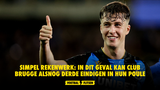 Simpel rekenwerk: in dit geval kan Club Brugge alsnog derde eindigen in hun poule