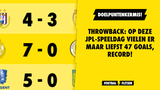 THROWBACK: op deze JPL-speeldag vielen er maar liefst 47 goals, RECORD!