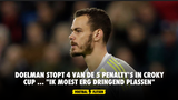 Doelman stopt 4 van de 5 penalty's in Croky Cup ... "Ik moest erg dringend plassen"
