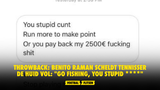 Throwback: Benito Raman scheldt tennisser de huid vol: "Go fishing, you stupid ****"