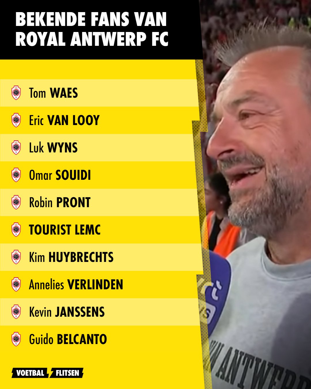 Deze 10 BV's supporteren voor Antwerp FC