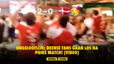 Ongelooflijk: Deense fans gaan los na puike match! (VIDEO)