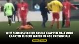 WTF! Scheidsrechter krijgt klappen na 4 rode kaarten tijdens match in 4de Provinciale (VIDEO)
