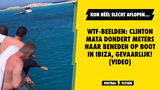 WTF-beelden: Clinton Mata dondert METERS naar beneden op boot in Ibiza, gevaarlijk! (VIDEO)