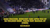 Quasi ongezien: Beerschot-fans lopen veld op na verloren derby, politie rukt massaal op (VIDEO)