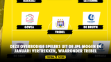 Deze overbodige spelers uit de JPL mogen in januari vertrekken, waaronder Trebel en Wesley