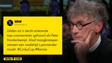 Tweet over Peter Vandenbempt