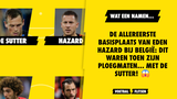 De allereerste basisplaats van Eden Hazard bij België: dit waren toen zijn ploegmaten... Met De Sutter!
