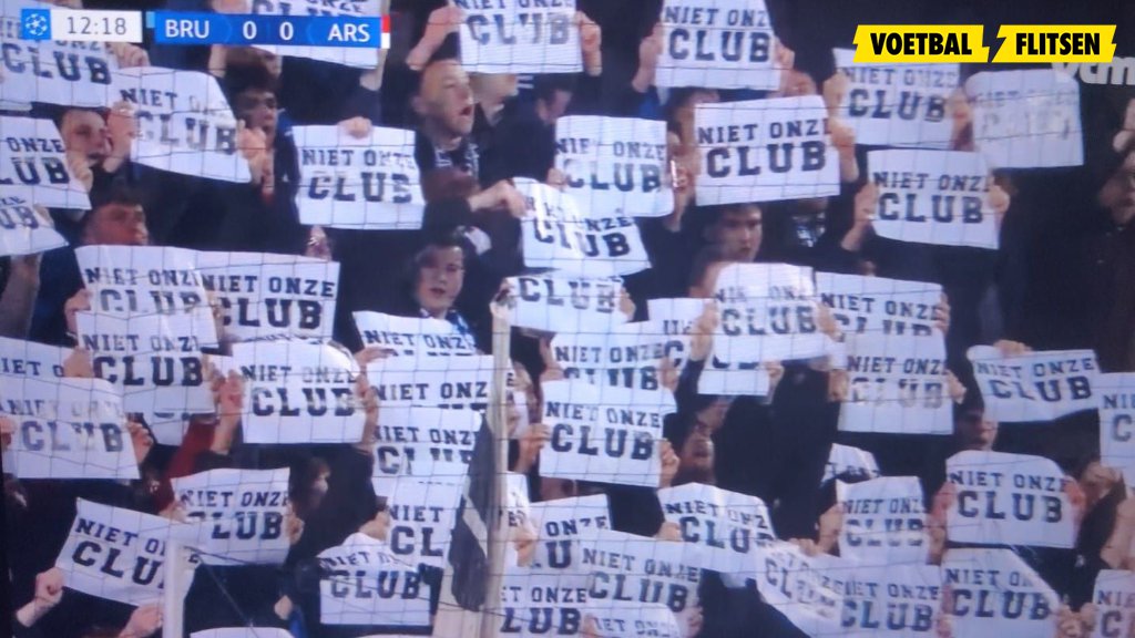 Spandoek Club Brugge fans 2