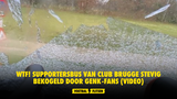 WTF! Supportersbus van Club Brugge stevig bekogeld door Genk-fans (VIDEO)