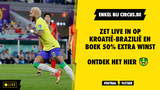 Enkel bij bookmaker Circus.be: zet LIVE in op Kroatië-Brazilië en boek 50% extra winst