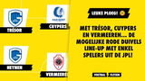 Met Trésor, Cuypers en Vermeeren... De mogelijke Rode Duivels line-up met enkel spelers uit de JPL!