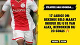 Straffer dan Bounida... 17-jarige onbekende Belg maakt indruk bij U18 van Ajax, betrokken bij 23 goals