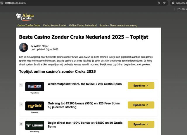 Casino's en aanbieders van sportweddenschappen gokken zonder cruks waarschuwing onveilig