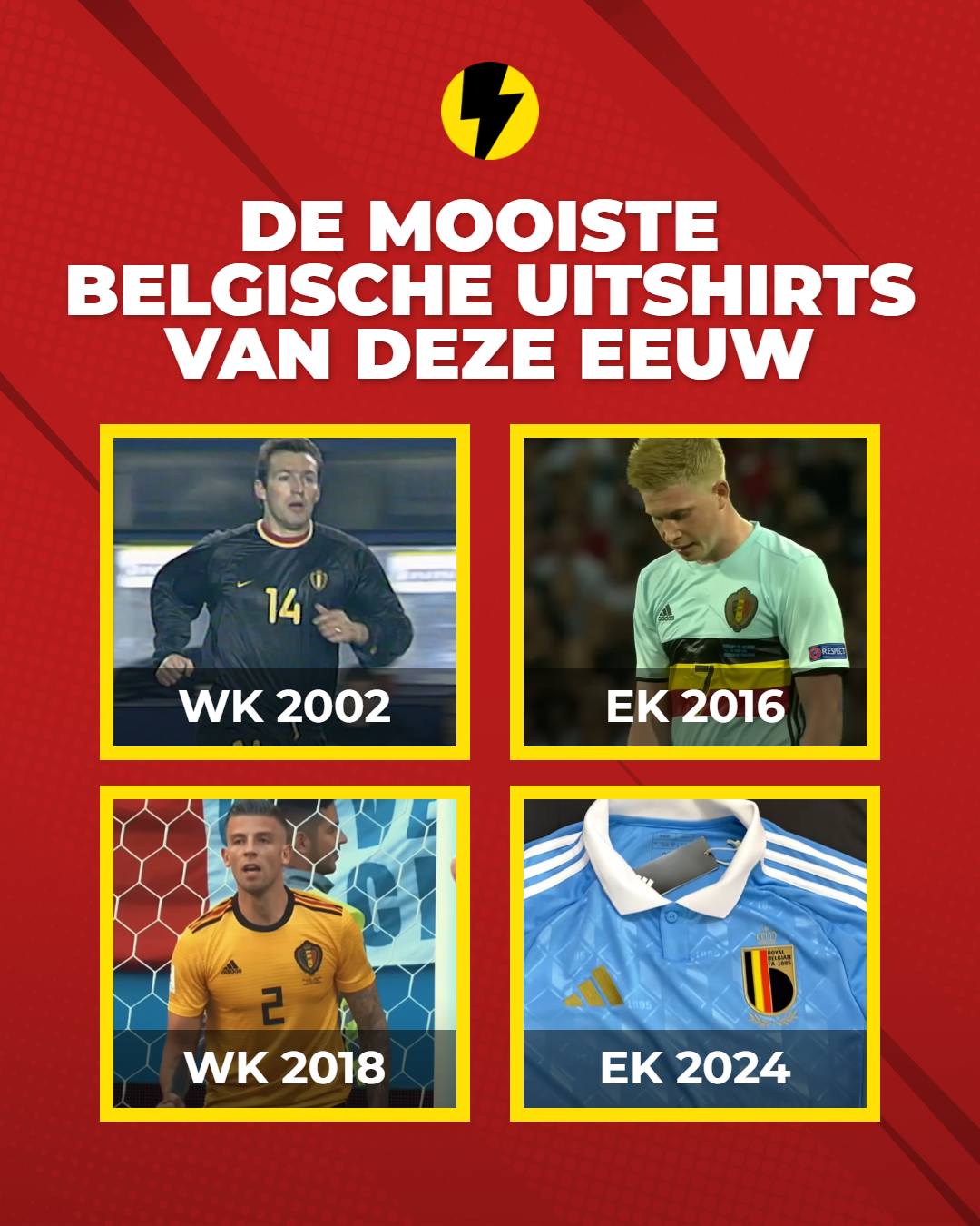 De mooiste Belgische uitshirts