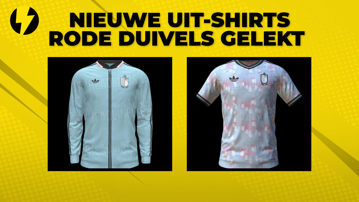 Nieuwe uit-shirts rode duivels gelekt