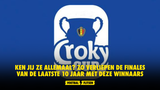 Ken jij ze allemaal? Zo verliepen de finales van de laatste 10 jaar met deze winnaars