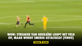 Wow: Streaker van Oekraïne loopt het veld op, maar wordt smerig getackeld! (VIDEO)