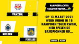 Op 13 maart 2021 werd Union in 1B kampioen tegen RWDM, hier spelen de basispionnen nu...