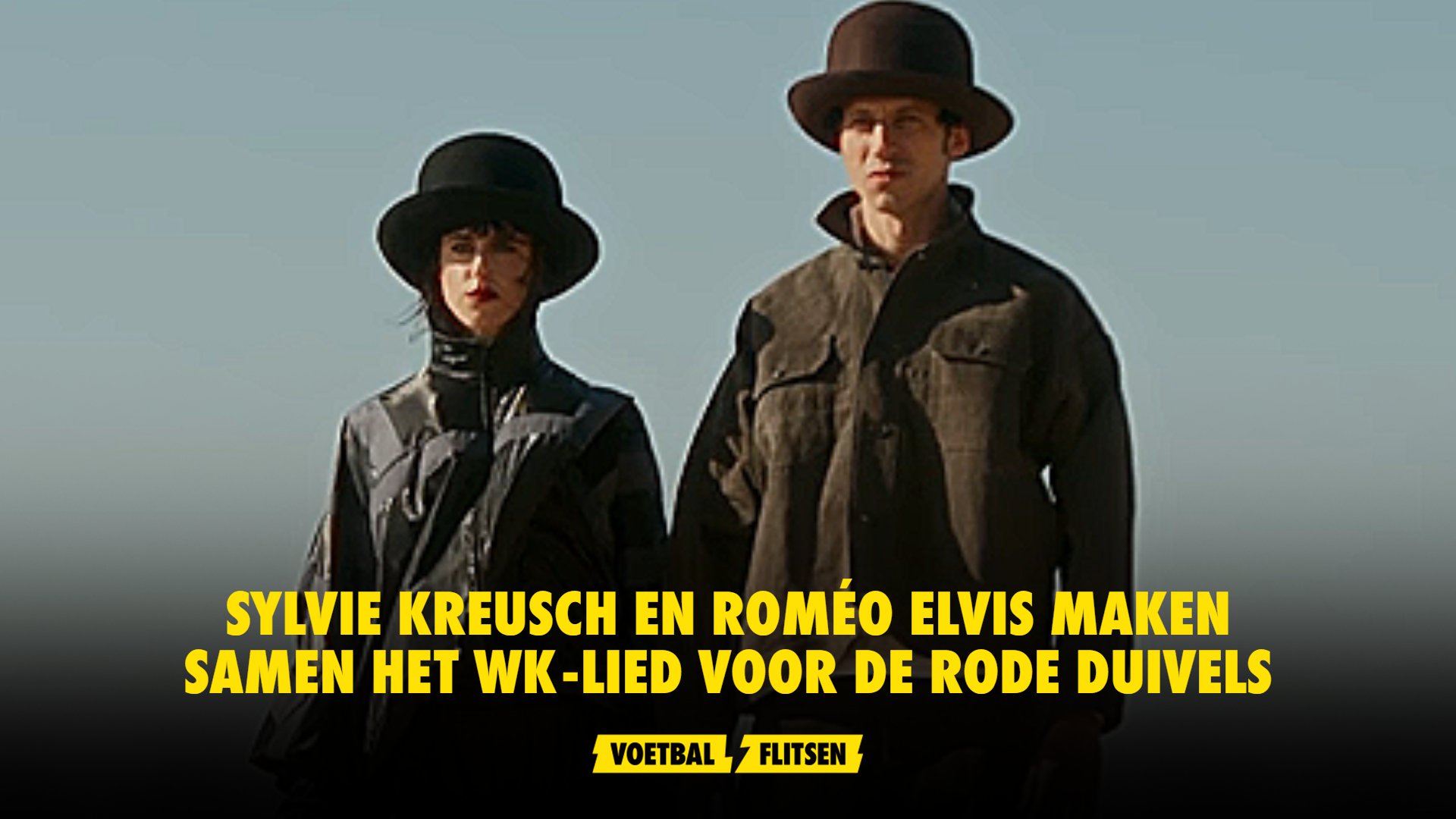 Sylvie Kreusch en Roméo Elvis maken samen het WK-lied voor de Rode Duivels: 'Kiss The Grass (Allez allez)', 