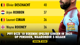 PFF! Deze 10 bekende spelers gingen in 2021 op pensioen, waaronder 5 Belgen