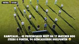 Rampzalig... 4e Provincialer heeft na 17 matchen nog steeds 0 punten, 94 geïncasseerde doelpunten