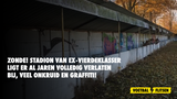 ZONDE! Stadion van ex-vierdeklasser ligt er al jaren VOLLEDIG verlaten bij, veel onkruid en graffiti!