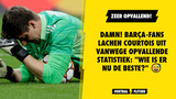 DAMN! Barça-fans lachen Courtois uit vanwege opvallende statistiek: "Wie is er nu de beste?"
