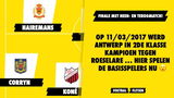 Op 11/03/2017 werd Antwerp in 2de klasse kampioen tegen Roeselare … hier spelen de basisspelers nu