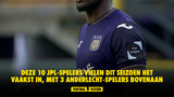 Deze 10 JPL-spelers vielen dit seizoen het vaakst in, met 3 Anderlecht-spelers bovenaan