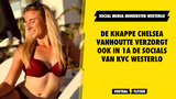 De knappe Chelsea Vanhoutte verzorgt ook in 1A de socials van KVC Westerlo