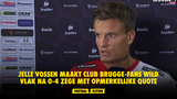 Jelle Vossen maakt Club Brugge-fans wild vlak na 0-4 zege met opmerkelijke quote