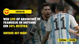Zet bij bookmaker Circus LIVE in op Argentinië-Frankrijk en boek 50% extra winst