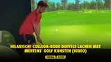 Hilarisch! Collega-Rode Duivels lachen met Mertens' golf kunsten (VIDEO)