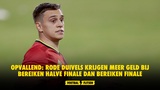 Opvallend: Rode Duivels krijgen meer geld bij bereiken halve finale dan bereiken finale